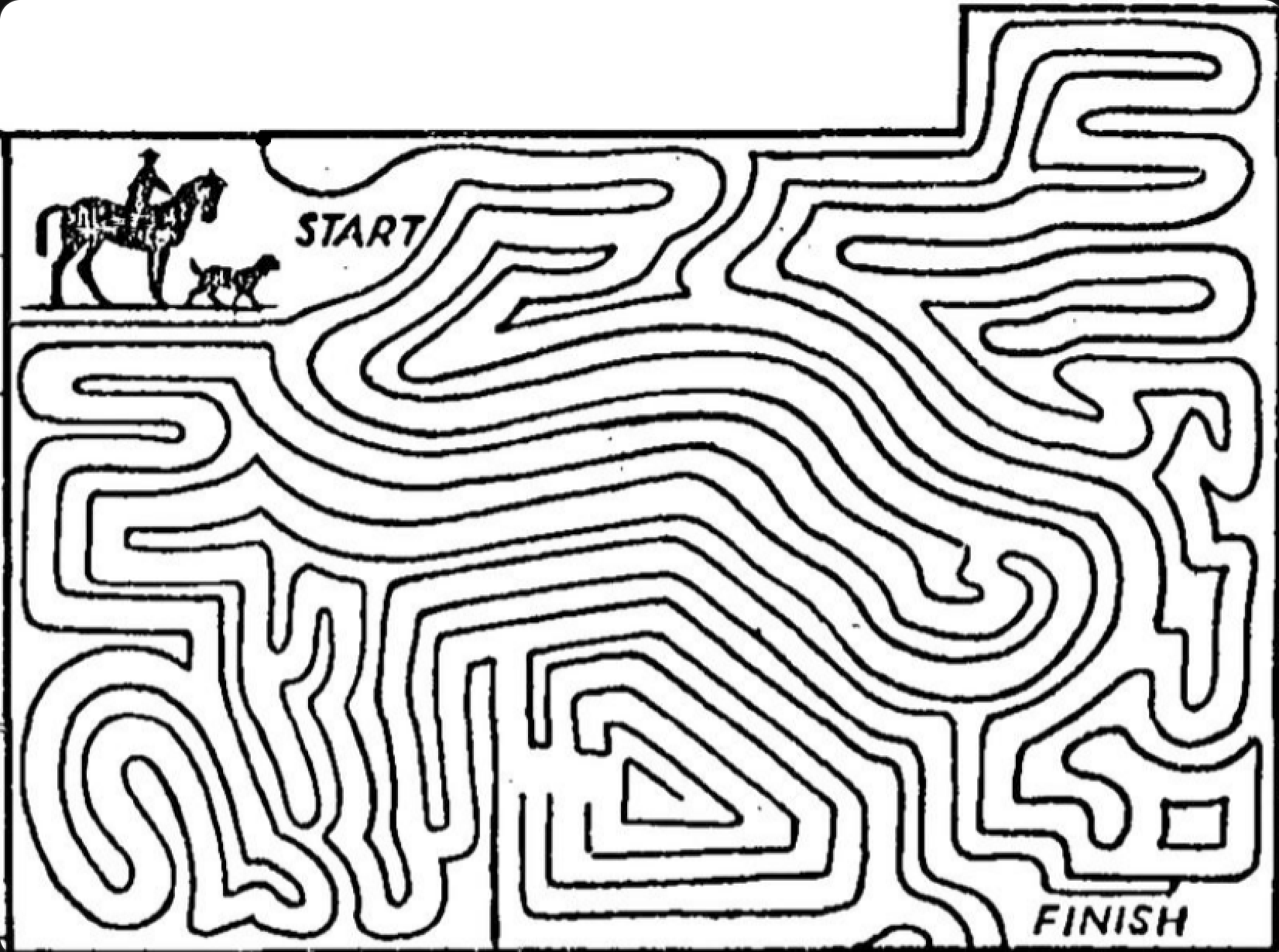 Preview of a difficult, high-density newspaper maze