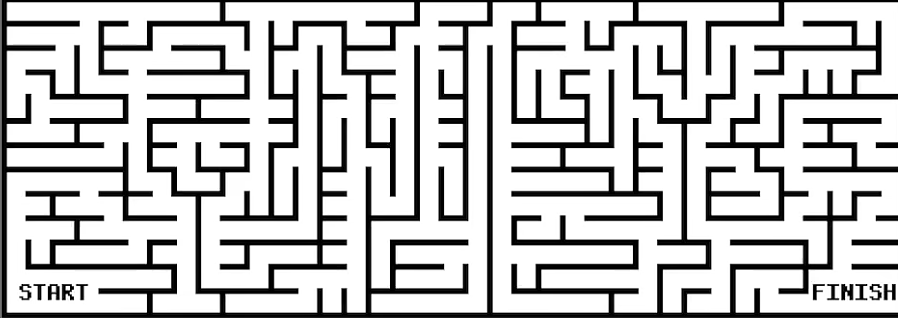 Preview of a complex, circular Vsauce maze